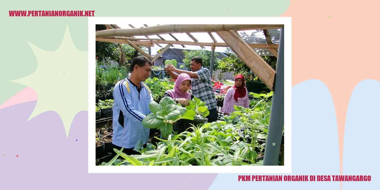 pkm pertanian organik di desa Tawangargo