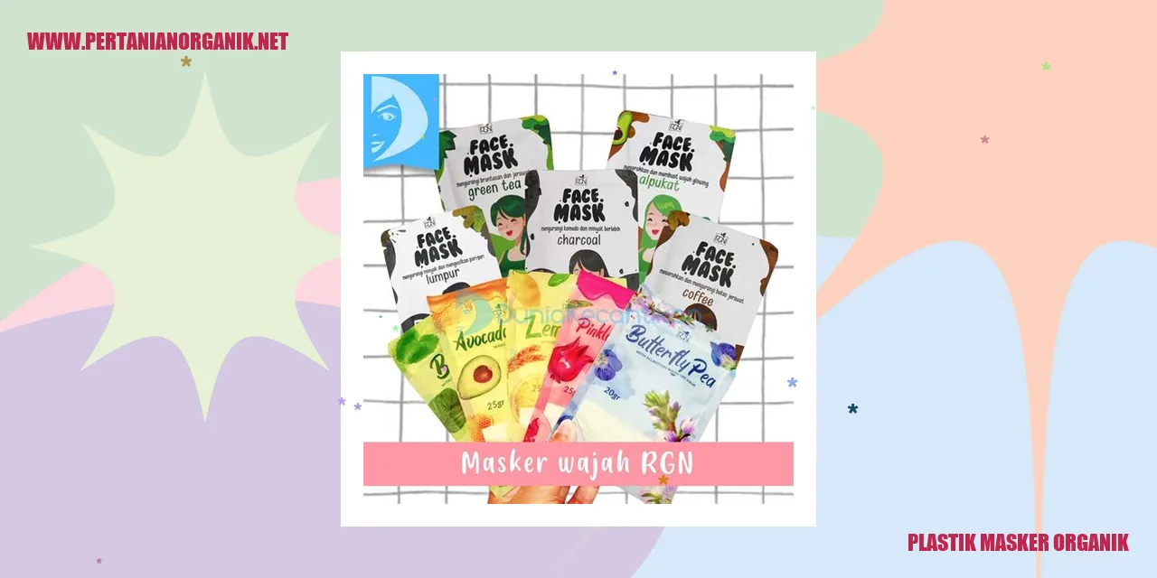 Plastik Masker Organik