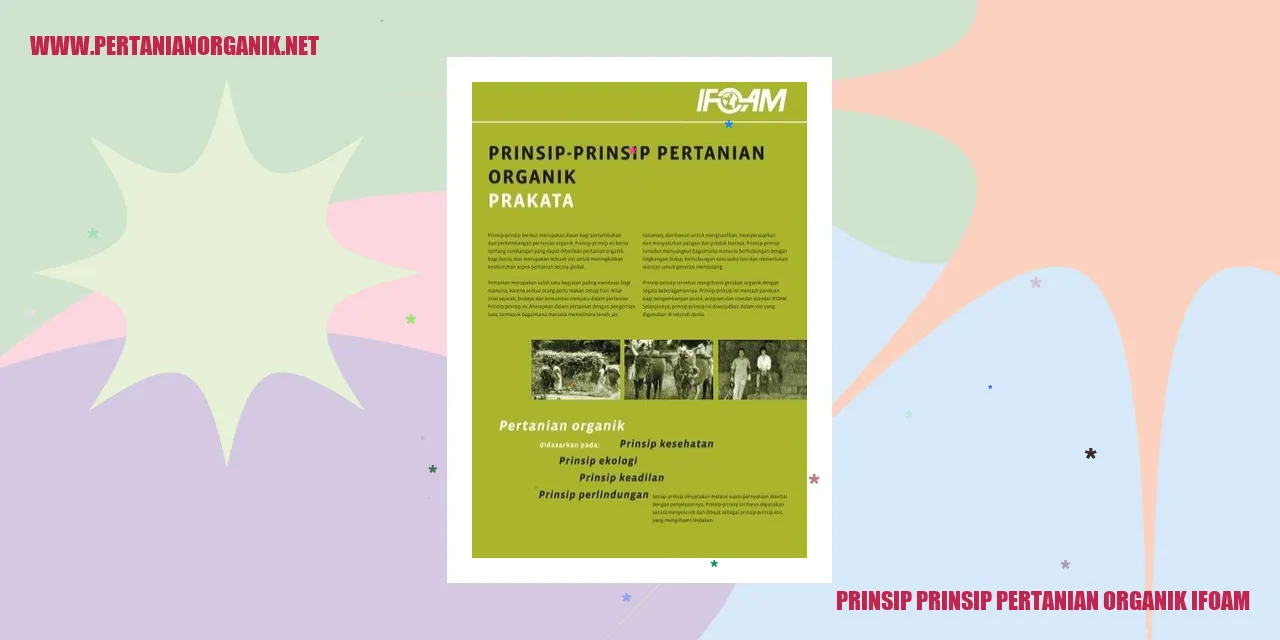 Prinsip-prinsip Pertanian Organik IFOAM