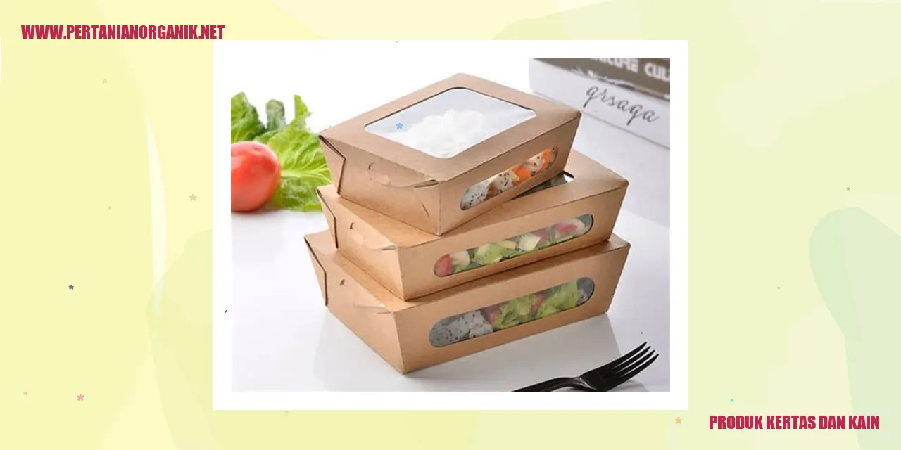 Produk Kertas dan Kain