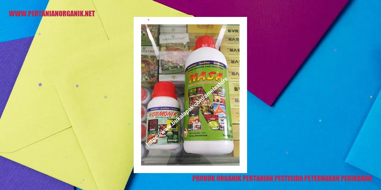 Produk Organik dalam Pertanian