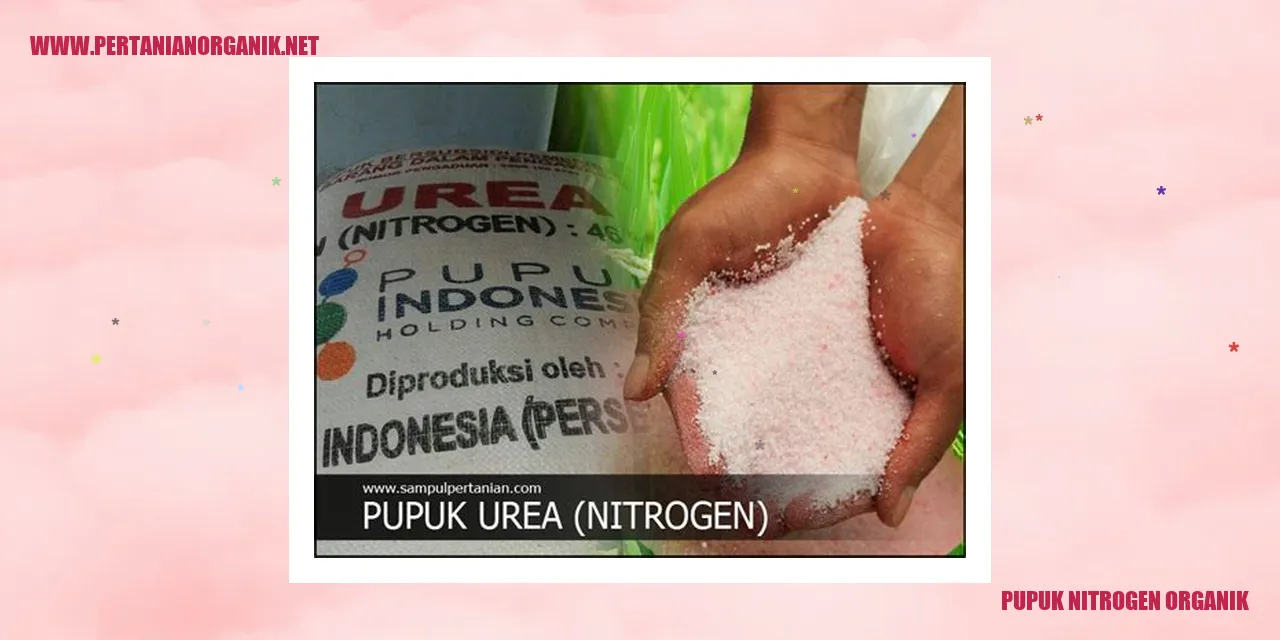 pupuk nitrogen organik