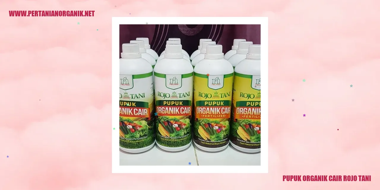 Pupuk Organik Cair Rojo Tani