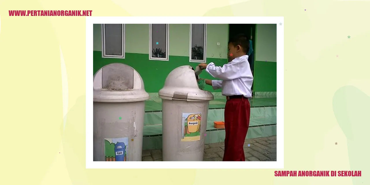 Sampah Anorganik di Sekolah