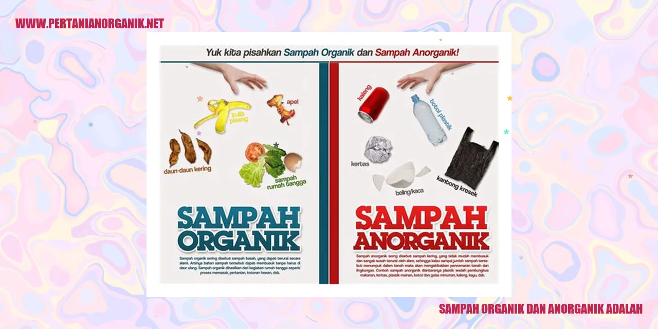 sampah organik dan anorganik adalah