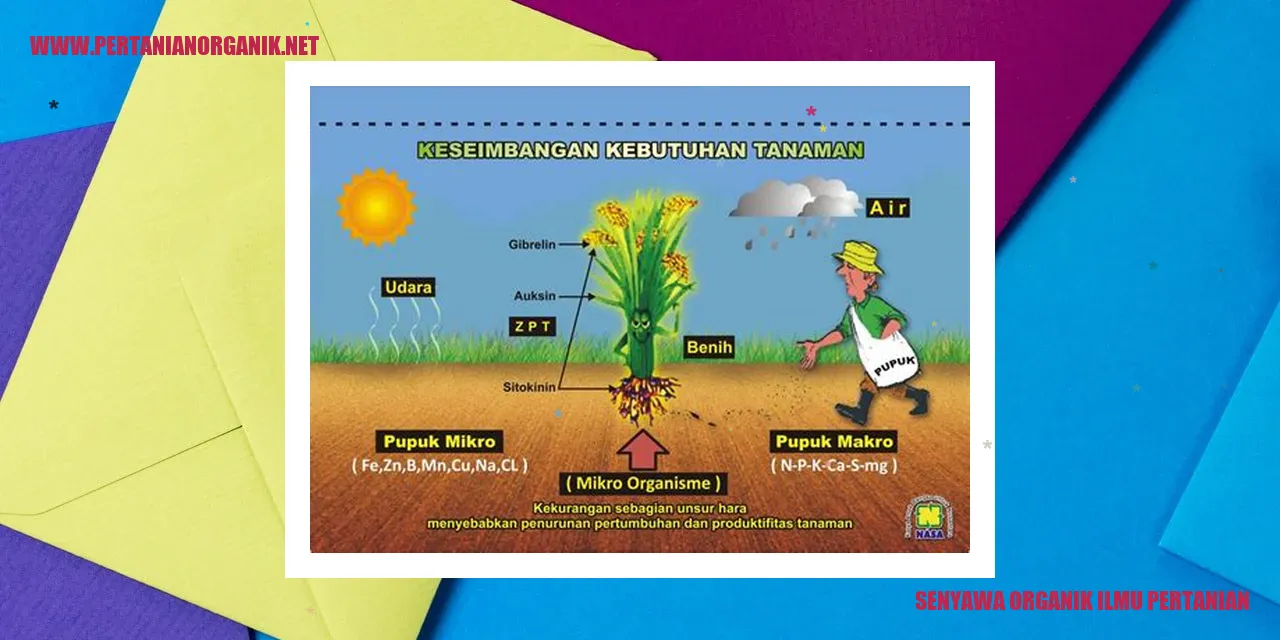 senyawa organik ilmu pertanian
