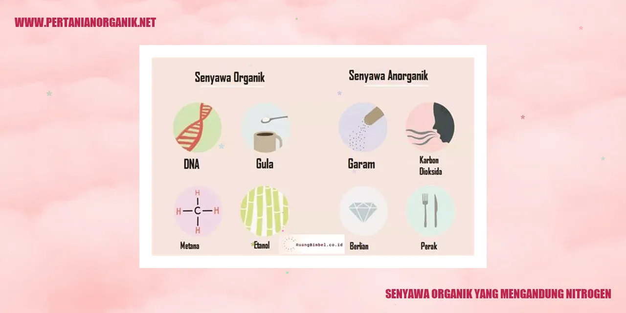 senyawa organik yang mengandung nitrogen