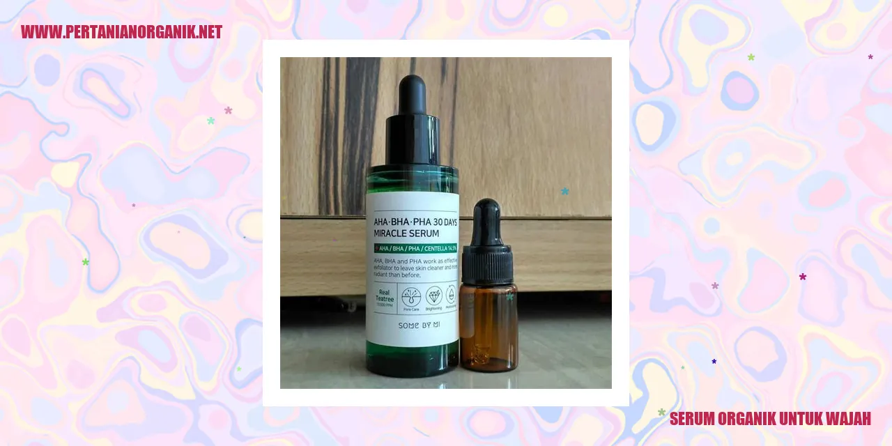 serum organik untuk wajah
