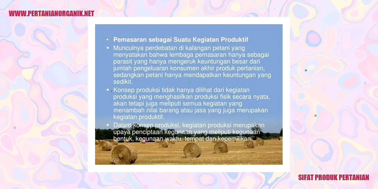produk pertanian