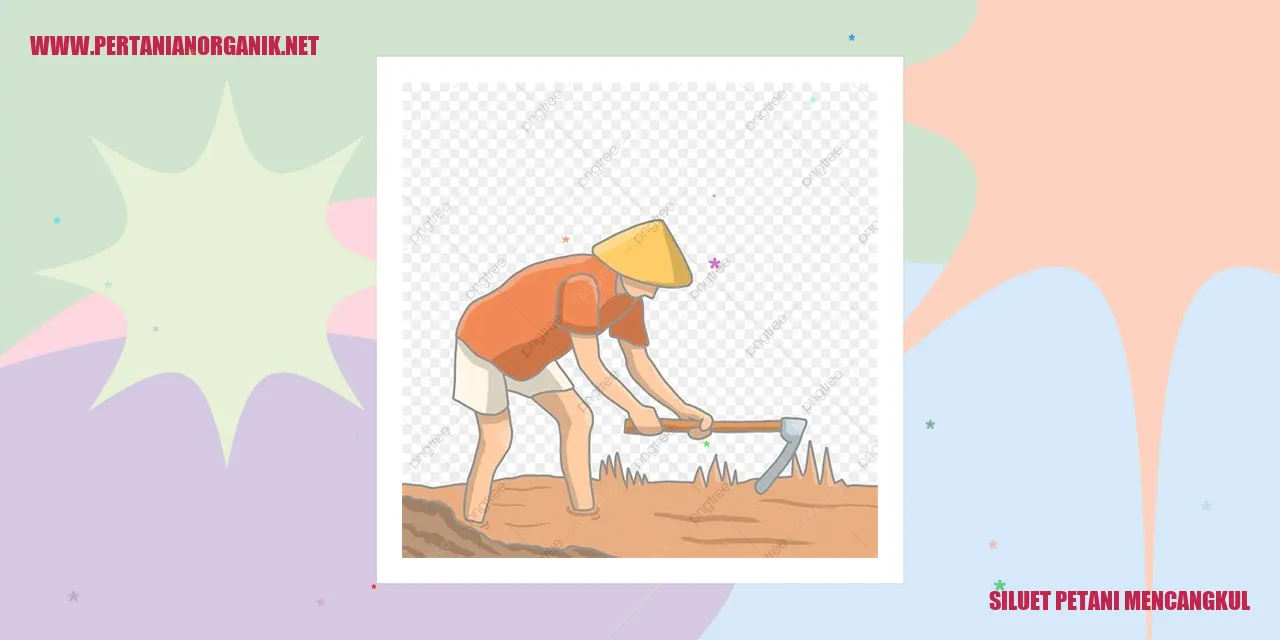 Siluet Petani Mencangkul