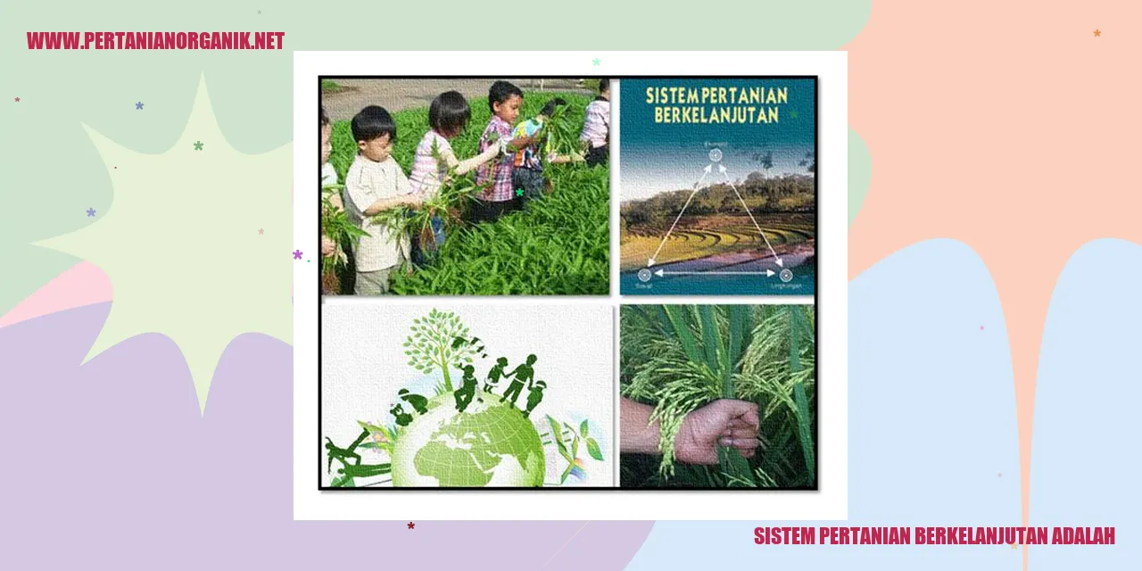 Sistem Pertanian Berkelanjutan