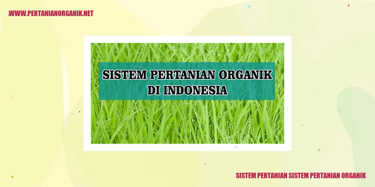 Gambar Sistem Pertanian Organik