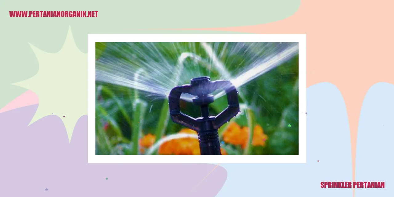 Sprinkler Pertanian