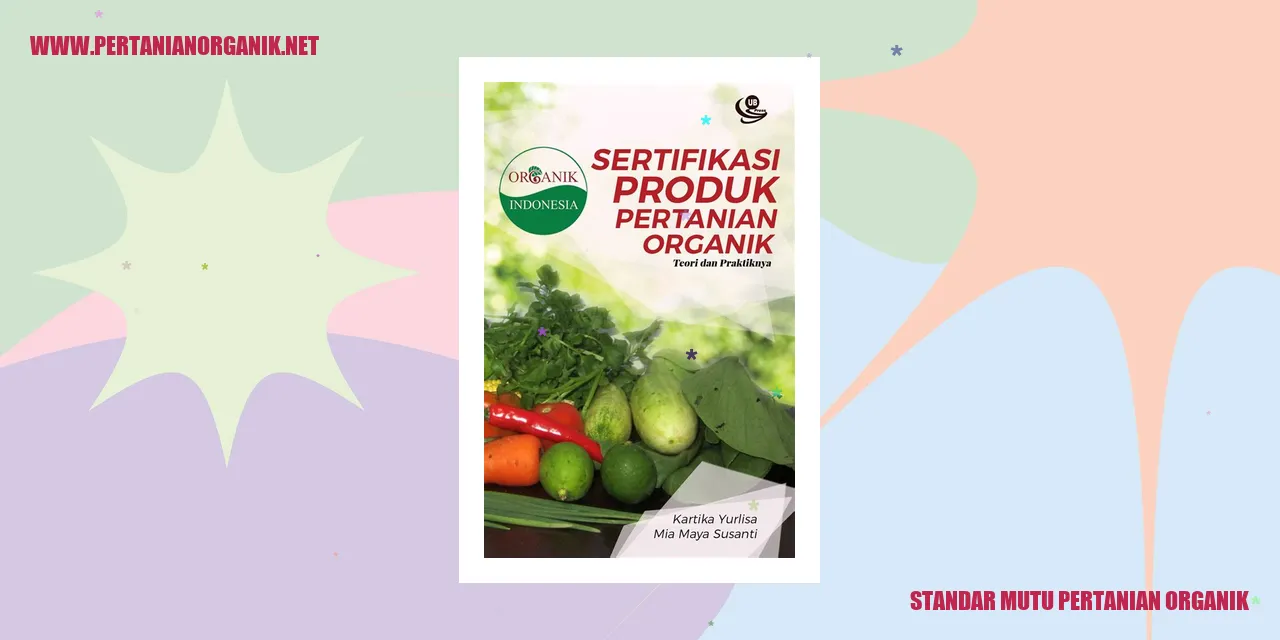 standar mutu pertanian organik