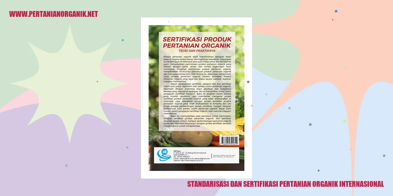 standarisasi dan sertifikasi pertanian organik internasional