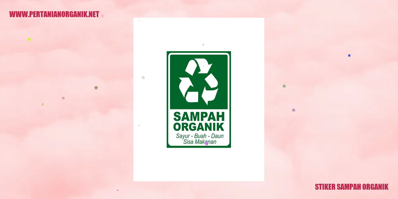 Gambar stiker sampah organik