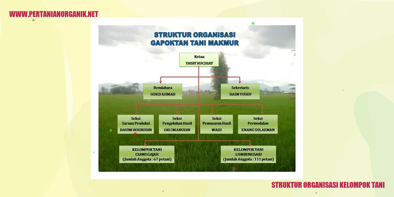 struktur organisasi kelompok tani