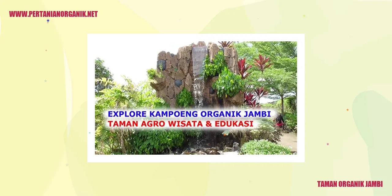 taman organik jambi