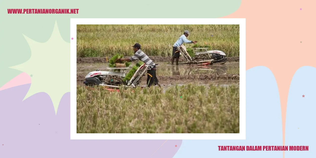 tantangan dalam pertanian modern