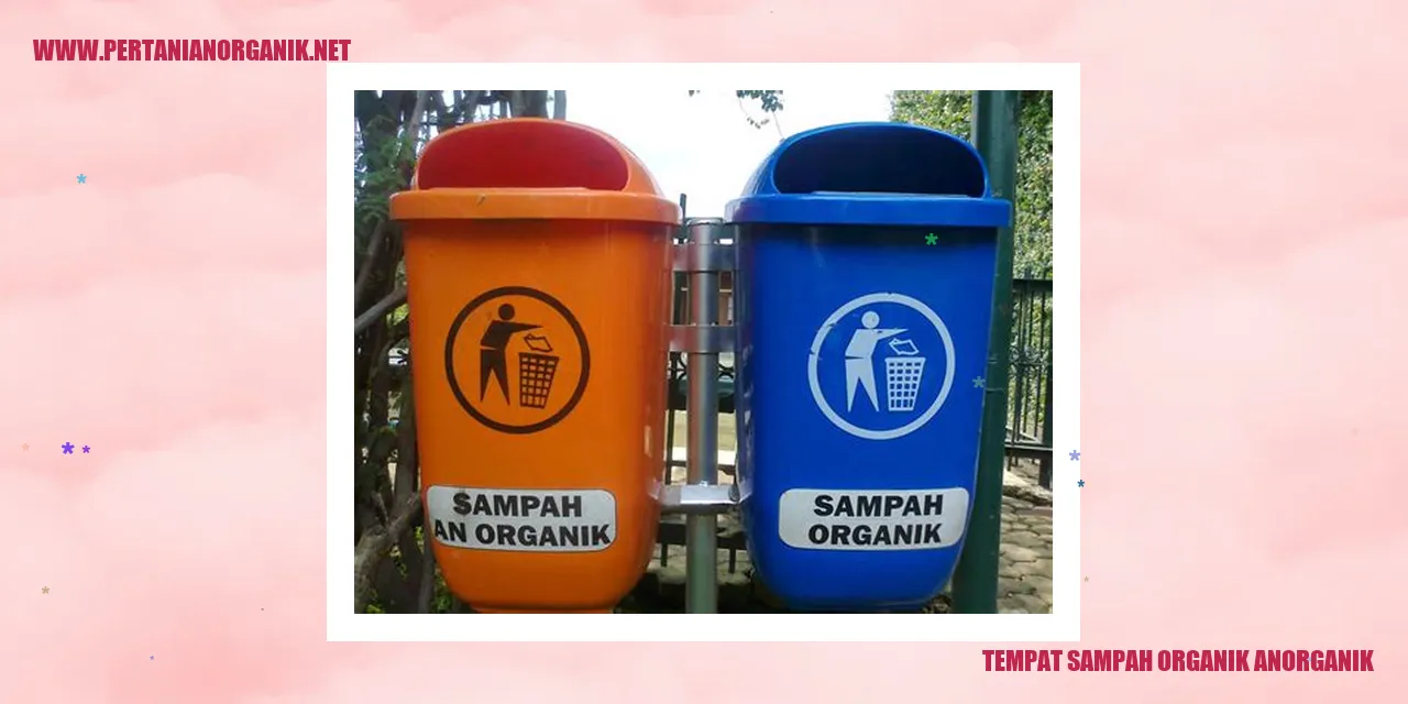 tempat sampah organik anorganik