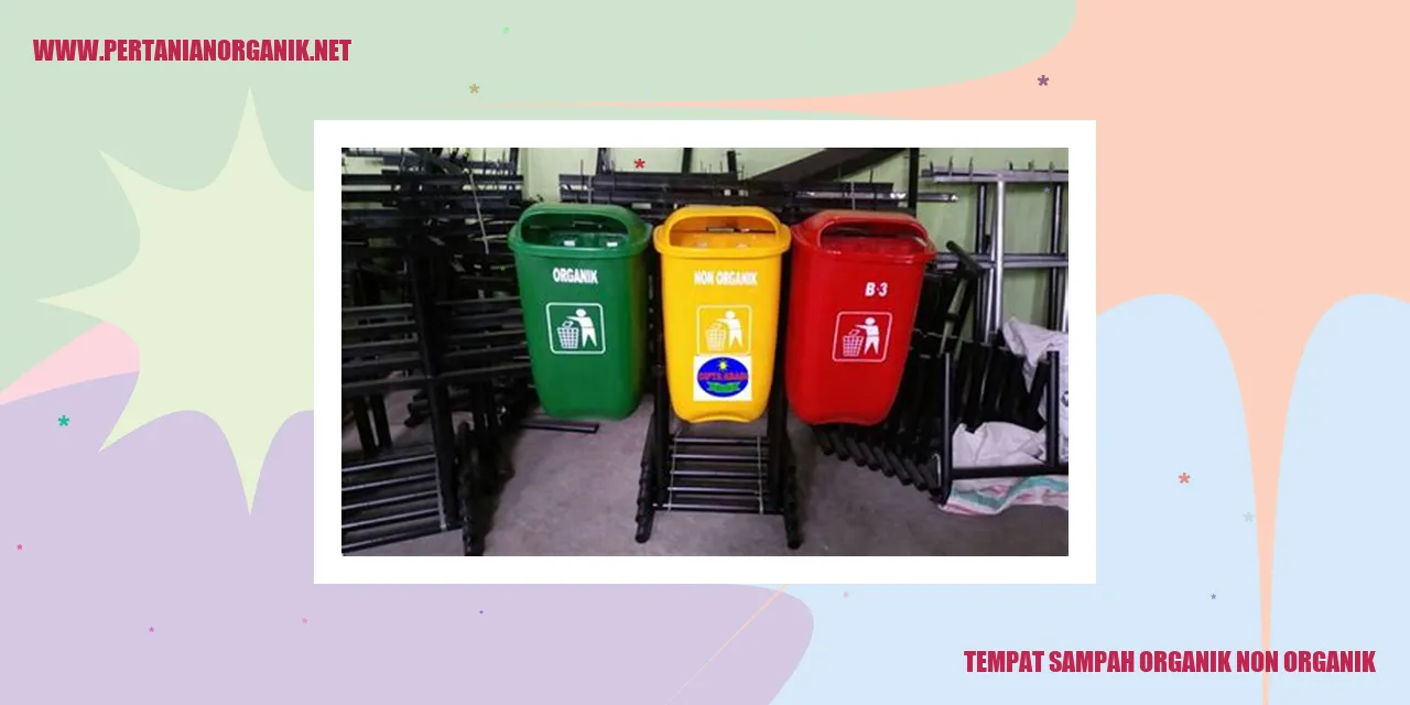 Tempat Sampah Organik dan Non Organik