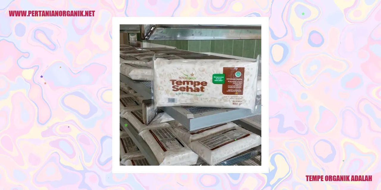 tempe organik adalah