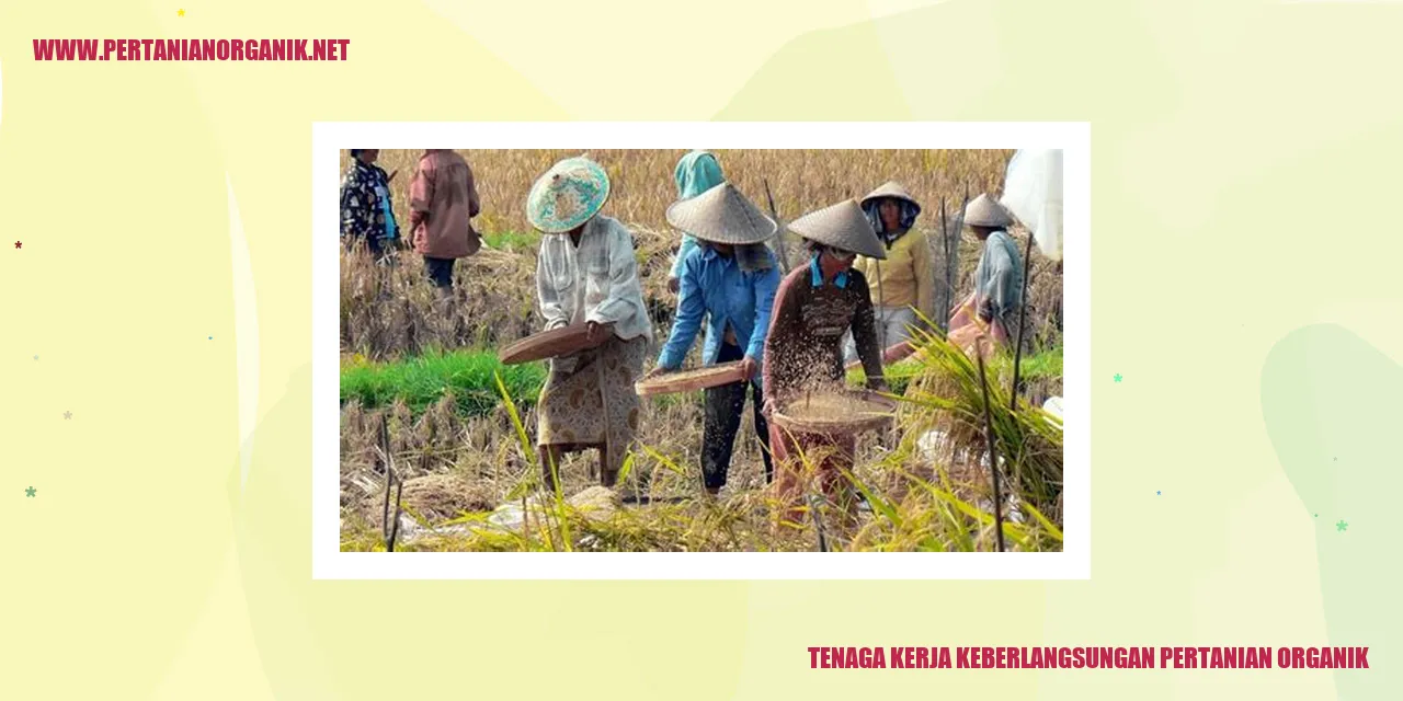 tenaga kerja keberlangsungan pertanian organik
