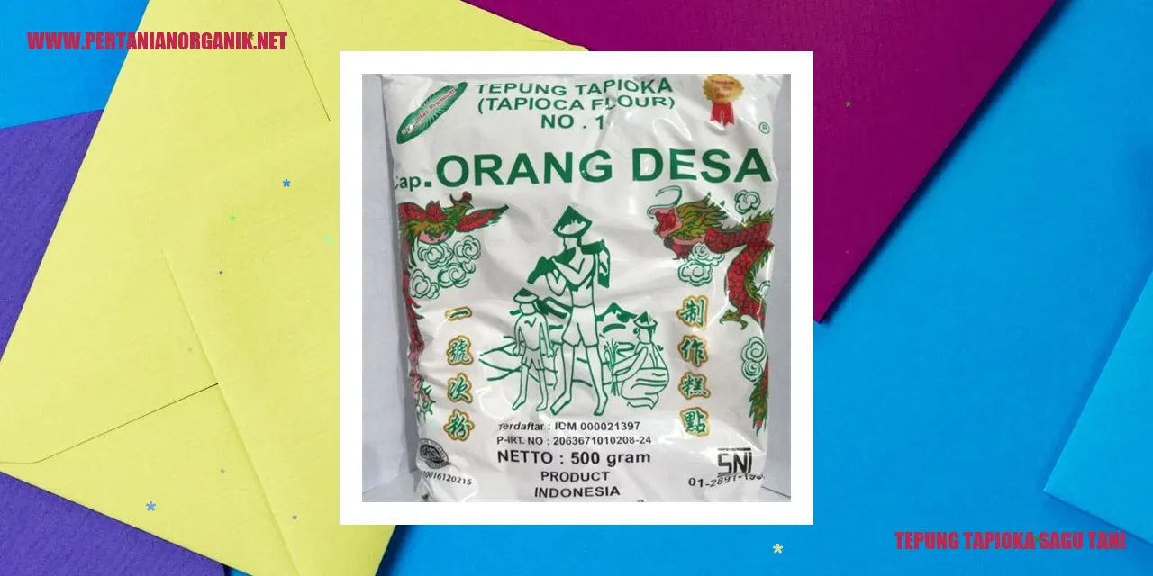tepung tapioka sagu tani