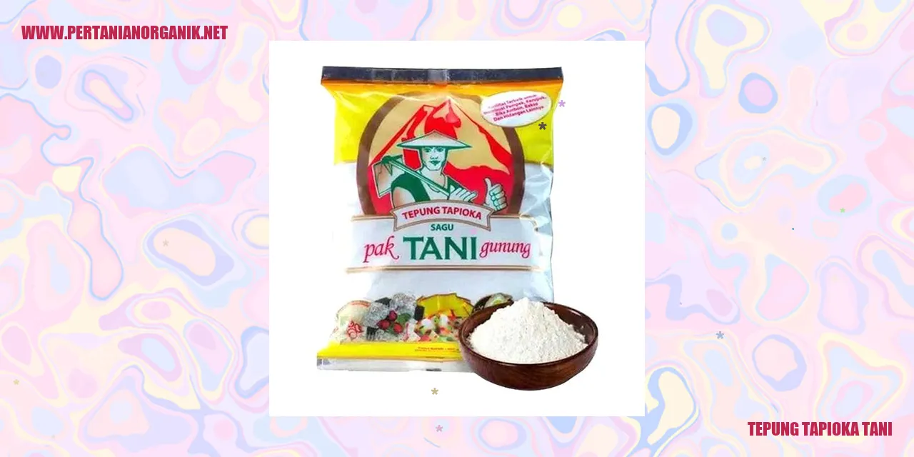 Tepung tapioka tani