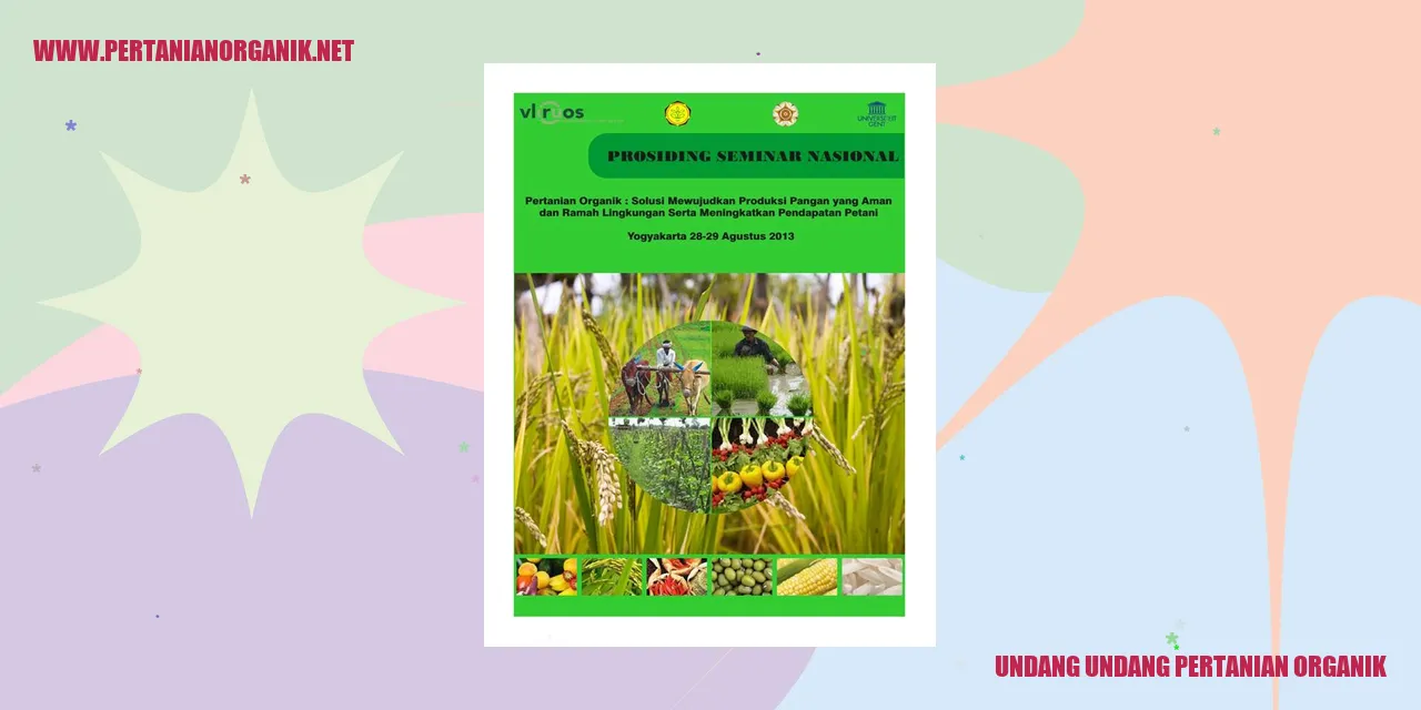 undang undang pertanian organik