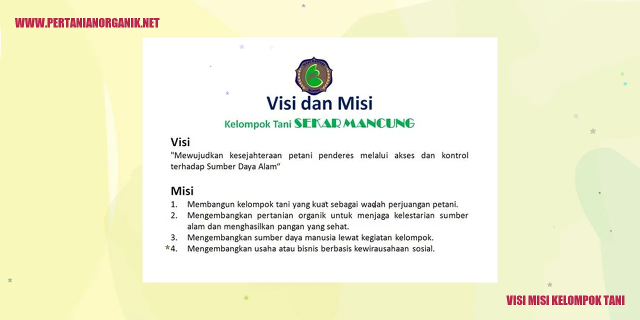 Gambar Visi Misi Kelompok Tani