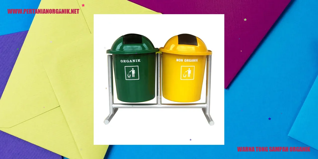 Warna tong sampah organik